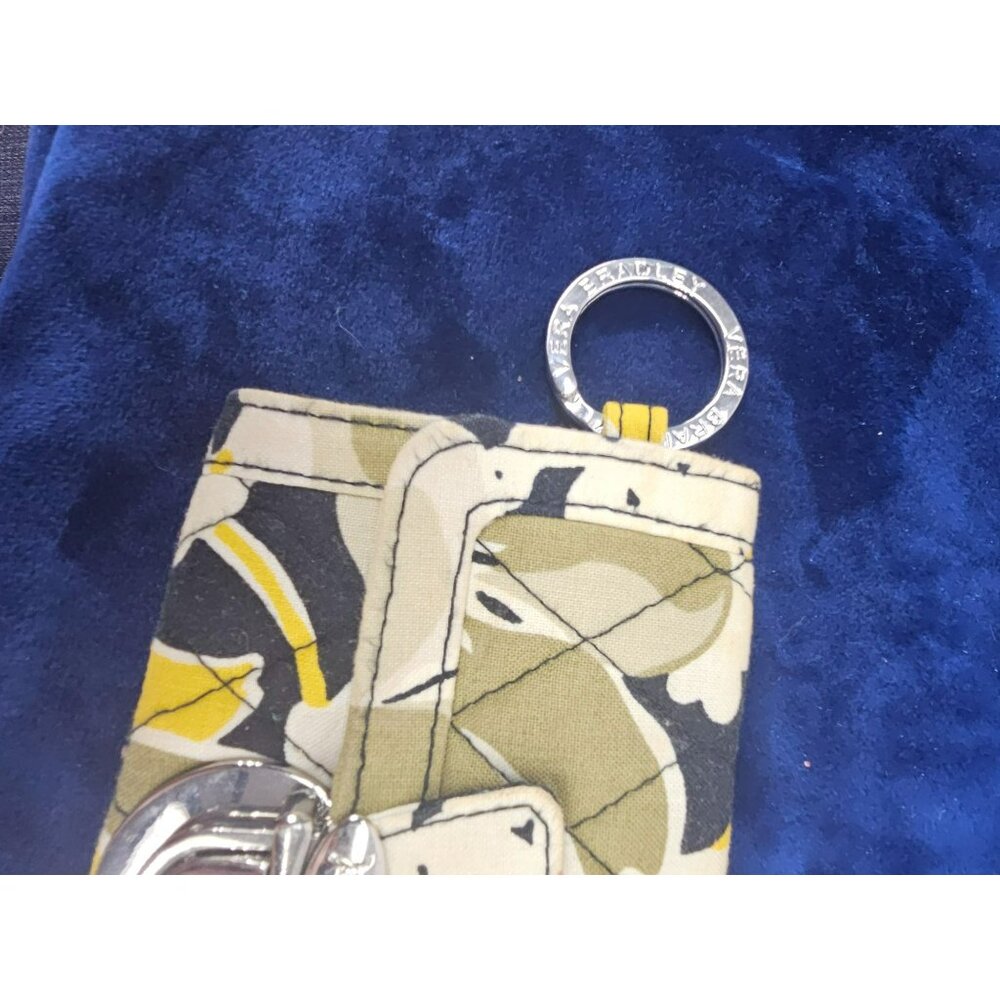 Vera Bradley‎ Tri Fold Wallet ID Easy Look on Back Dogwood Black Yellow - Picture 5 of 9